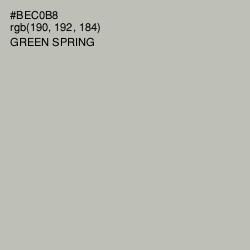 #BEC0B8 - Green Spring Color Image